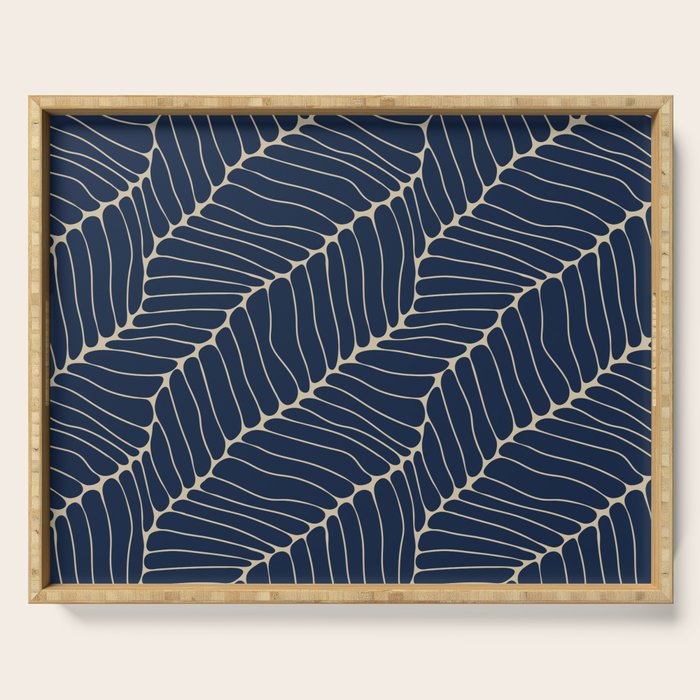 Organic Nature Navy Blue Serving Tray Gallery Image 1