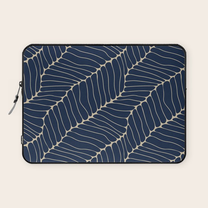Organic Nature Navy Blue Laptop Sleeve Gallery Image 1