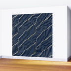 Organic Nature Navy Blue Wall Mural Gallery Image 2