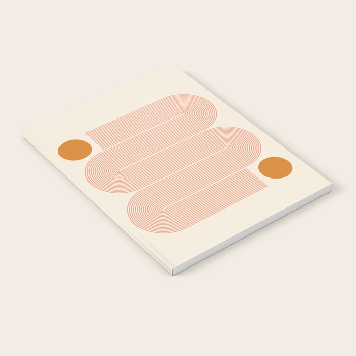 Abstraction_SUN_LINE_ART_Minimalism_002 Notebook Gallery Image 1