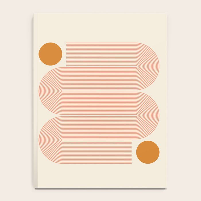 Abstraction_SUN_LINE_ART_Minimalism_002 Notebook Gallery Image 4