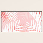 Tropical bliss - coral Desk Mat Gallery Image 3