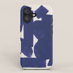 Abstract Paint Form 1 - Dark Blue iPhone Case Gallery Image 1