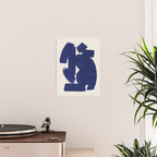 Abstract Paint Form 1 - Dark Blue Poster Gallery Image 2
