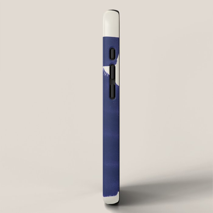 Abstract Paint Form 1 - Dark Blue iPhone Case Gallery Image 2