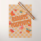 Radiate Positivity Butterflies Wrapping Paper Gallery Image 1