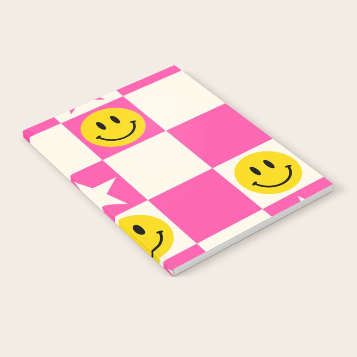 SMILEY STAR PINK Notebook Gallery Image 2