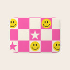 SMILEY STAR PINK Bath Mat Gallery Image 1