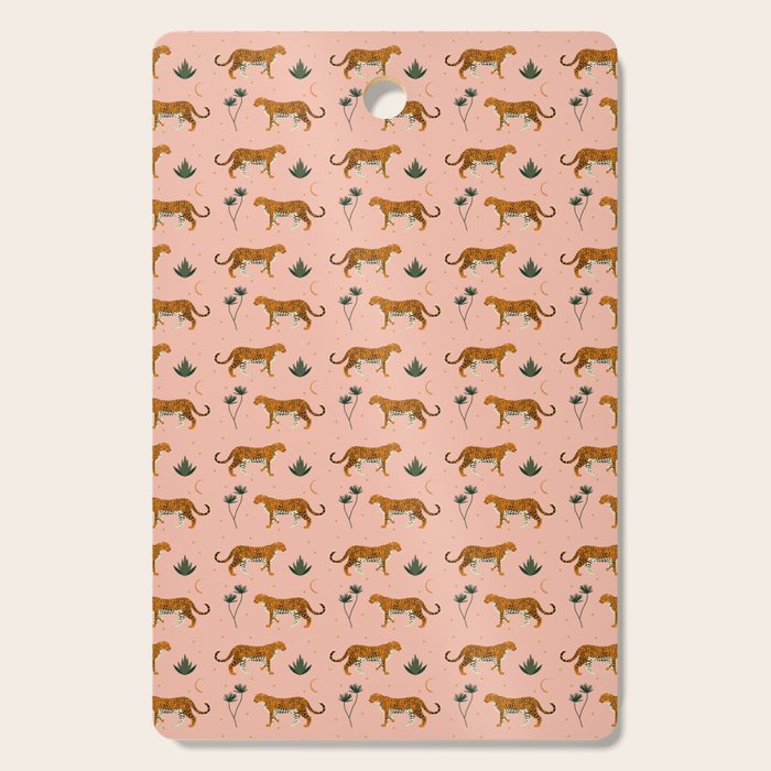 Big Cat pattern Softpink Cutting Board Gallery Image 1