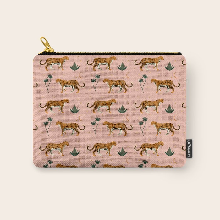 Big Cat pattern Softpink Carry All Pouch Gallery Image 1