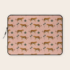 Big Cat pattern Softpink Laptop Sleeve Gallery Image 1