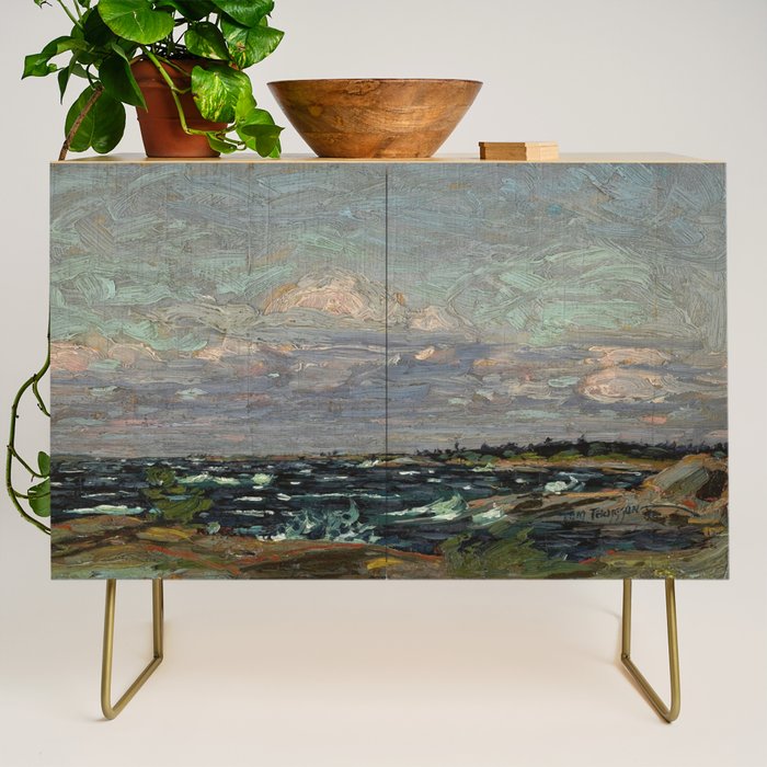 Tom Thomson Windy Day- Rough Weather in the Islands 1914. Canadian Landscape Artist Credenza Gallery Image 1