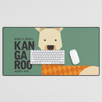 Hello Kangaroo Desk Mat Gallery Image 1