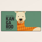 Hello Kangaroo Desk Mat Gallery Image 3