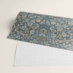 William Morris Vintage Blackthorn Indigo Wrapping Paper Gallery Image 2