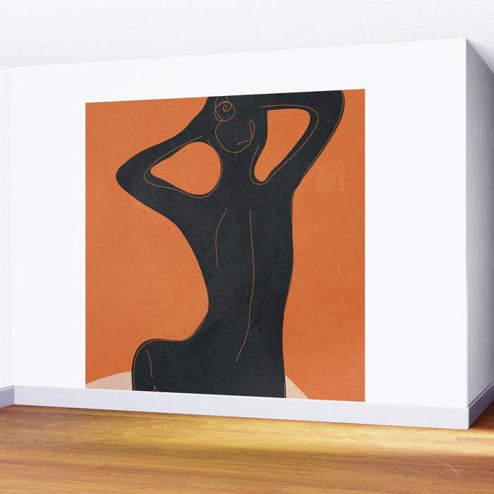 Abstract Nude I Wall Mural Gallery Image 2