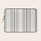 AEGEAN MULTI STRIPE BLACK Laptop Sleeve Gallery Image 1