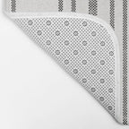 AEGEAN MULTI STRIPE BLACK Bath Mat Gallery Image 2