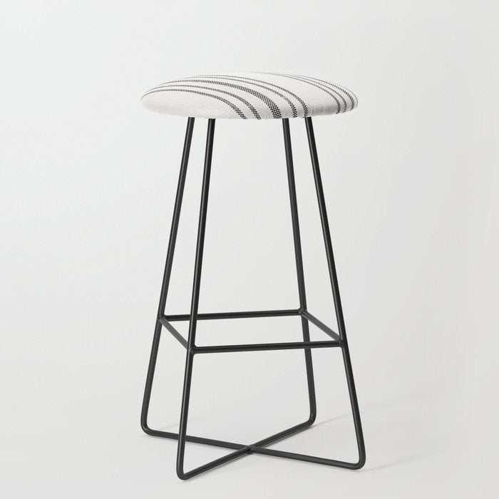 AEGEAN MULTI STRIPE BLACK Stool Gallery Image 1
