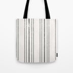 AEGEAN MULTI STRIPE BLACK Tote Bag Gallery Image 1