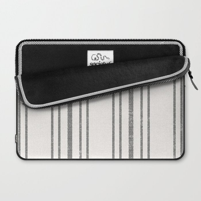 AEGEAN MULTI STRIPE BLACK Laptop Sleeve Gallery Image 2