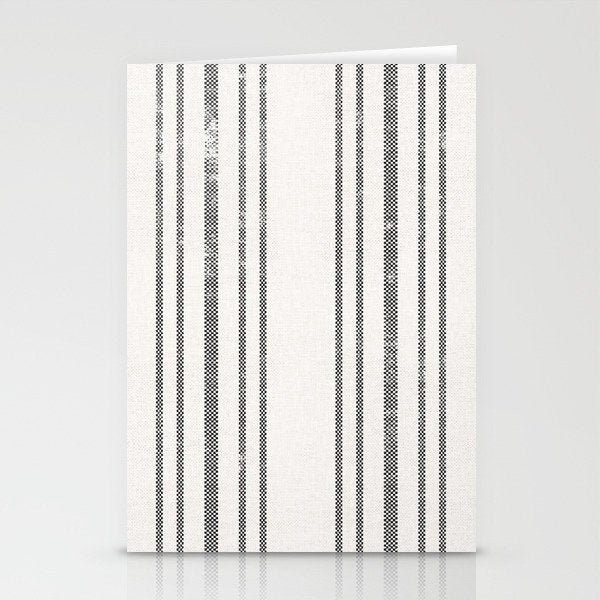 AEGEAN MULTI STRIPE BLACK Stationery Card Gallery Image 2