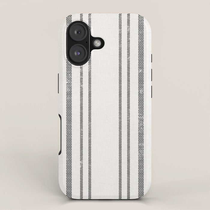 AEGEAN MULTI STRIPE BLACK iPhone Case Gallery Image 1