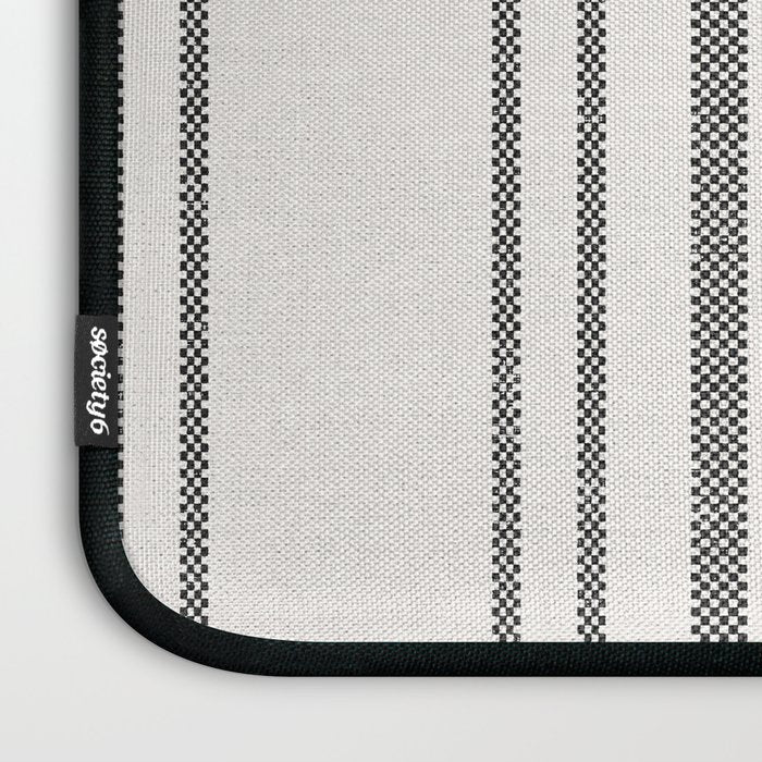 AEGEAN MULTI STRIPE BLACK Laptop Sleeve Gallery Image 3