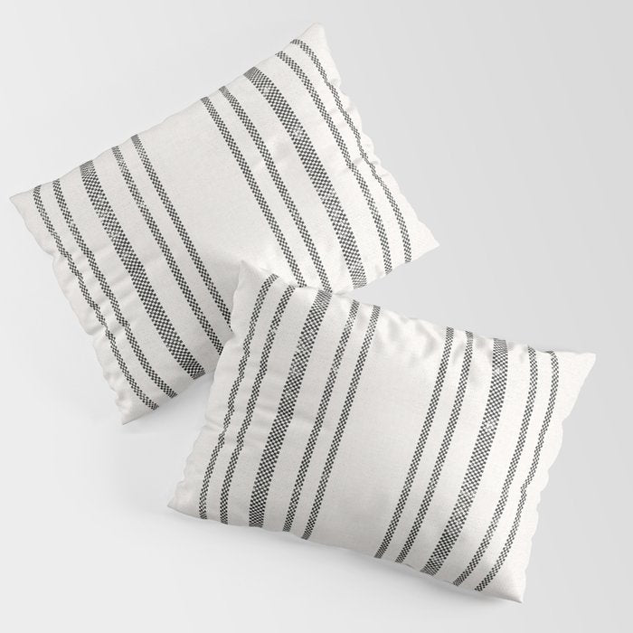 AEGEAN MULTI STRIPE BLACK Pillow Sham Gallery Image 3