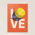 BALLS - Love Tennis - Clay Court Stationery Card Gallery Image 2