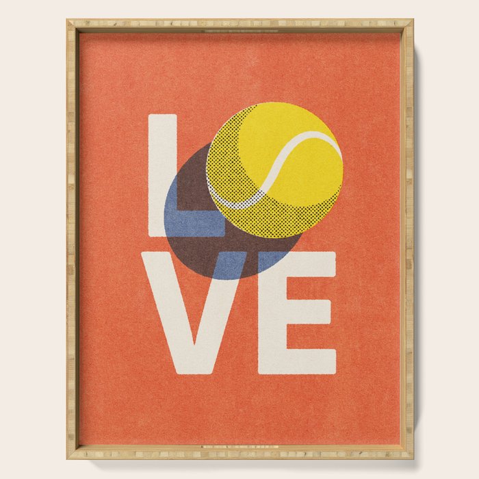 BALLS - Love Tennis - Clay Court Serving Tray Gallery Image 1