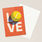 BALLS - Love Tennis - Clay Court Stationery Card Gallery Image 2
