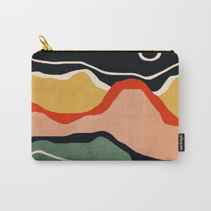 Abstract Art Landscape 48 Carry All Pouch Gallery Image 1