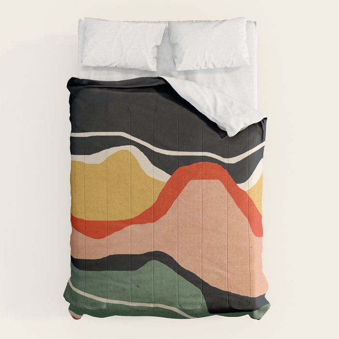 Abstract Art Landscape 48 Comforter Gallery Image 1