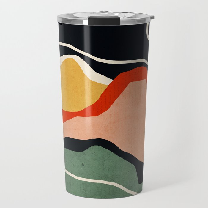 Abstract Art Landscape 48 Travel Mug Gallery Image 1