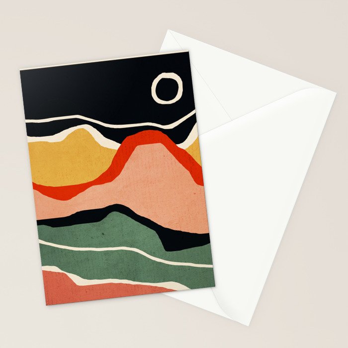 Abstract Art Landscape 48 Stationery Card Gallery Image 2
