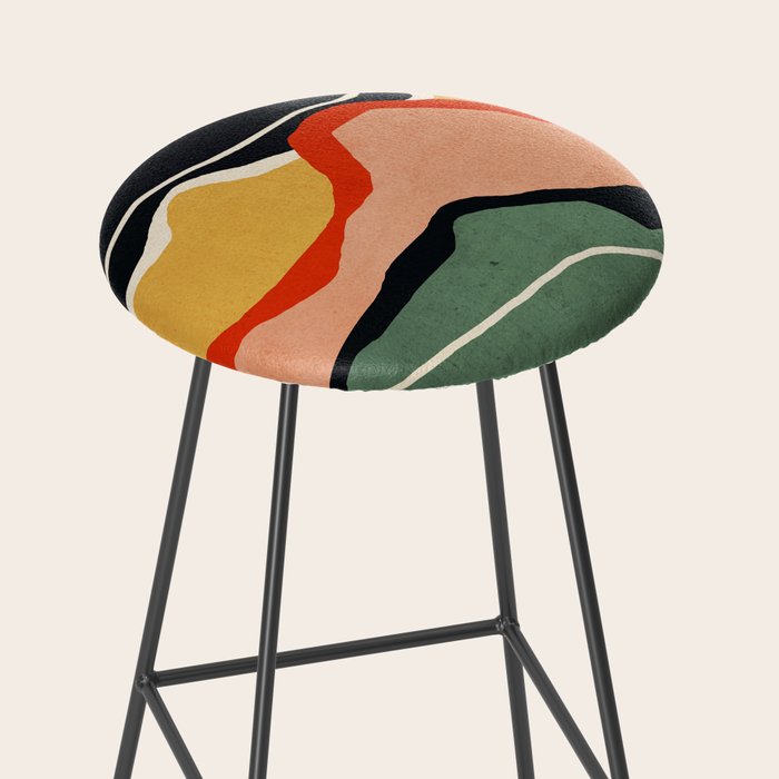 Abstract Art Landscape 48 Stool Gallery Image 2