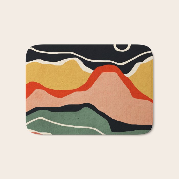 Abstract Art Landscape 48 Bath Mat Gallery Image 1