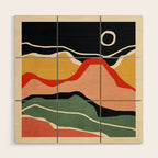 Abstract Art Landscape 48 Wood Wall Art Gallery Image 1