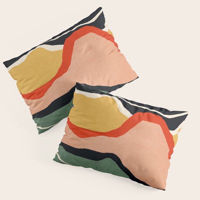 Abstract Art Landscape 48 Pillow Sham Gallery Image 3