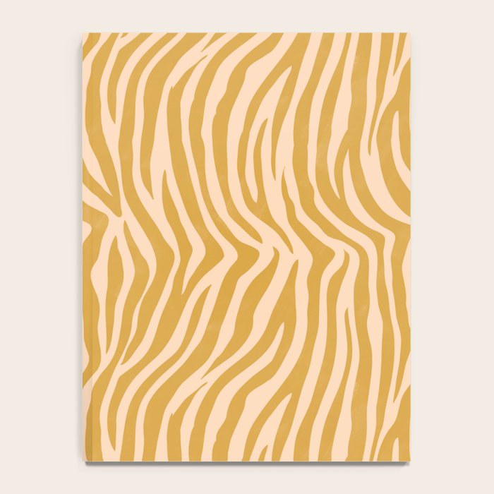 Dopamine Zebra Print In Amber Yellow Notebook Gallery Image 4