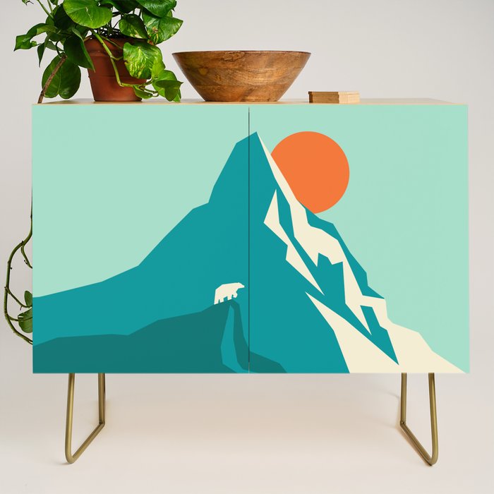 As the sun rises over the peak Credenza Gallery Image 1