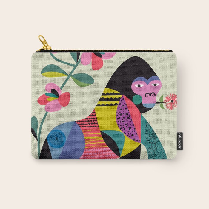 Mid Century Modern Gorilla Carry All Pouch Gallery Image 1