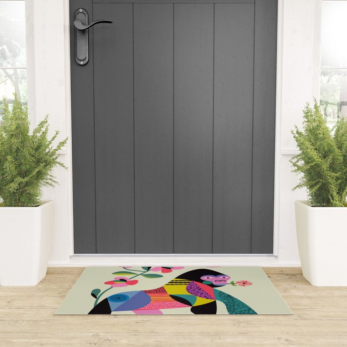 Mid Century Modern Gorilla Welcome Mat Gallery Image 3