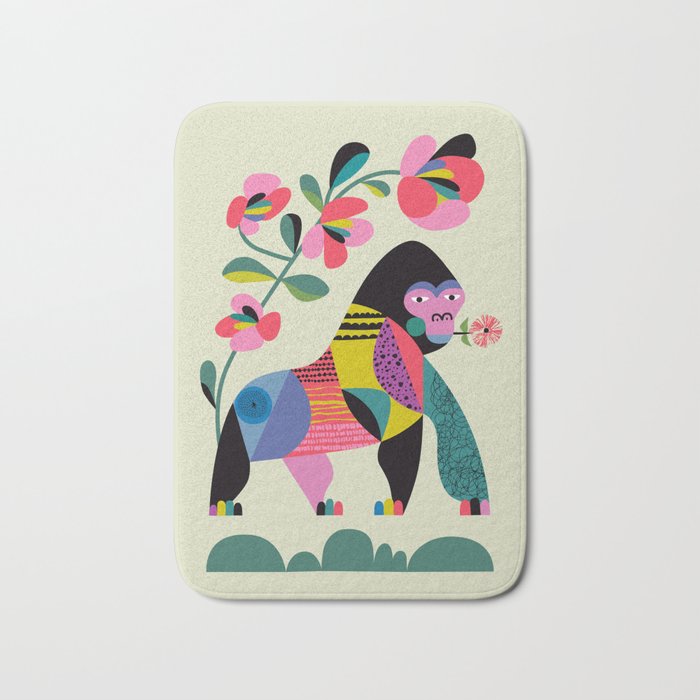 Mid Century Modern Gorilla Bath Mat Gallery Image 1