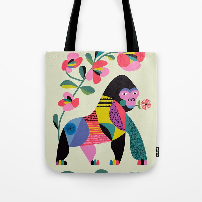 Mid Century Modern Gorilla Tote Bag Gallery Image 1