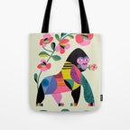 Mid Century Modern Gorilla Tote Bag Gallery Image 1