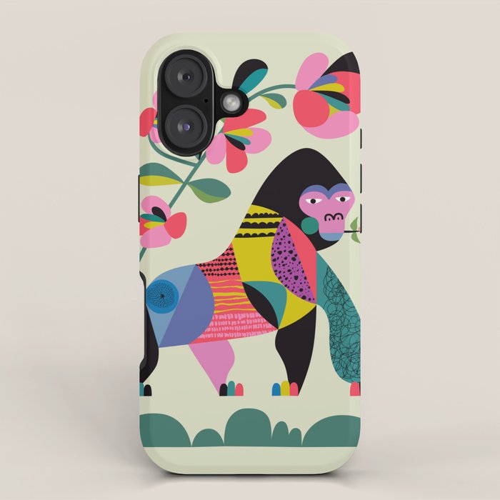 Mid Century Modern Gorilla iPhone Case Gallery Image 1
