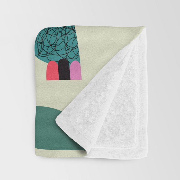 Mid Century Modern Gorilla Throw Blanket Gallery Image 3