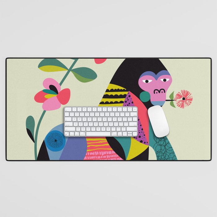Mid Century Modern Gorilla Desk Mat Gallery Image 1